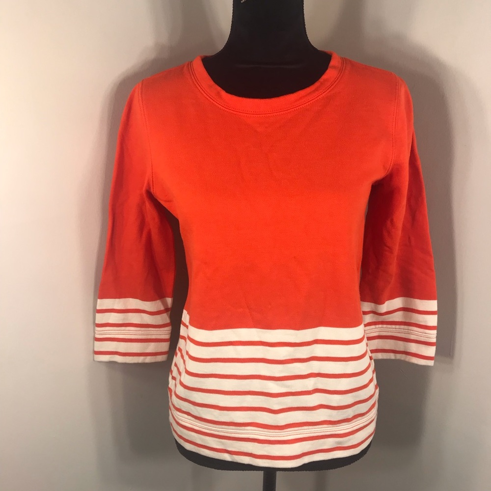 J. Crew Fleece Nautical Color block Popover Xs